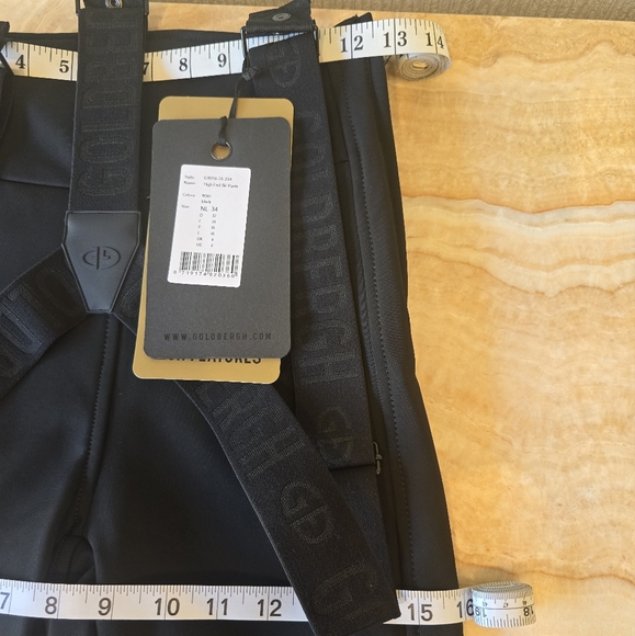 Goldbergh High End Ski Pants Salopette Flame Goldbergh Black Ski Pants - Picture 17 of 17